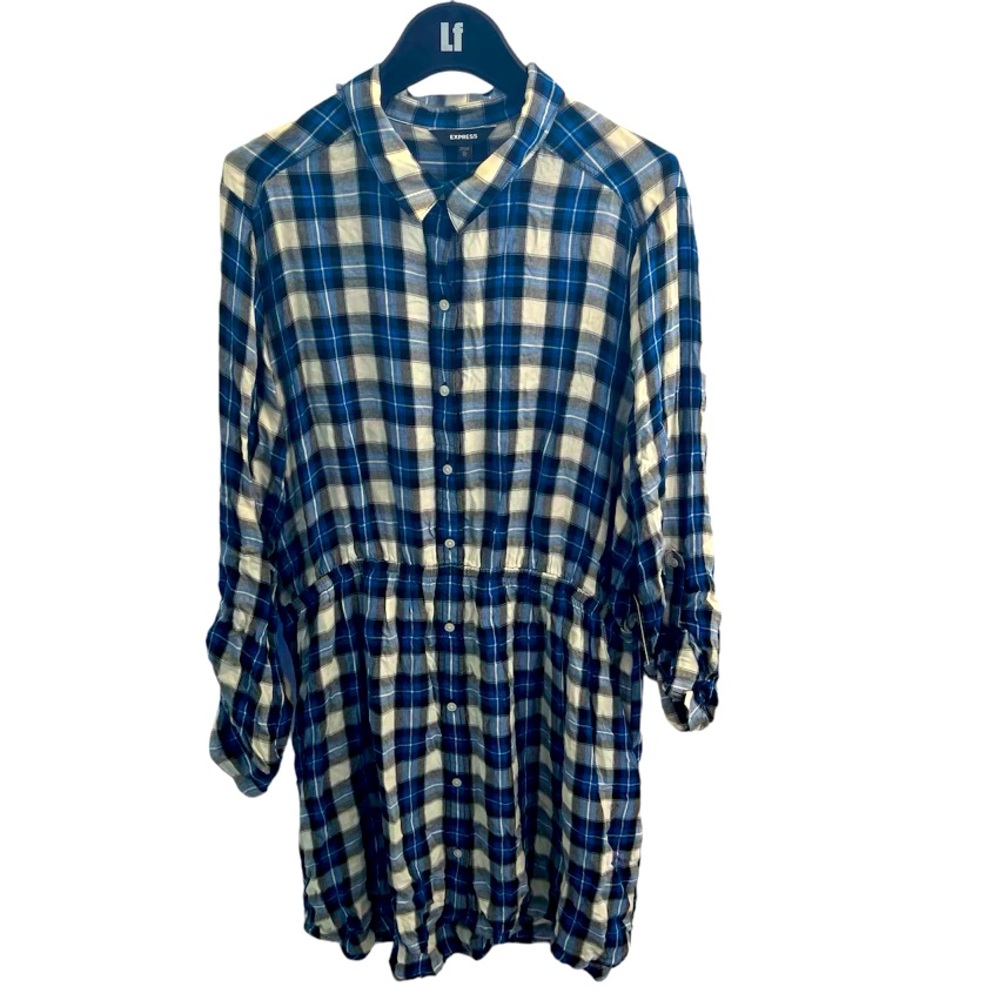 NWT Express plaid dress